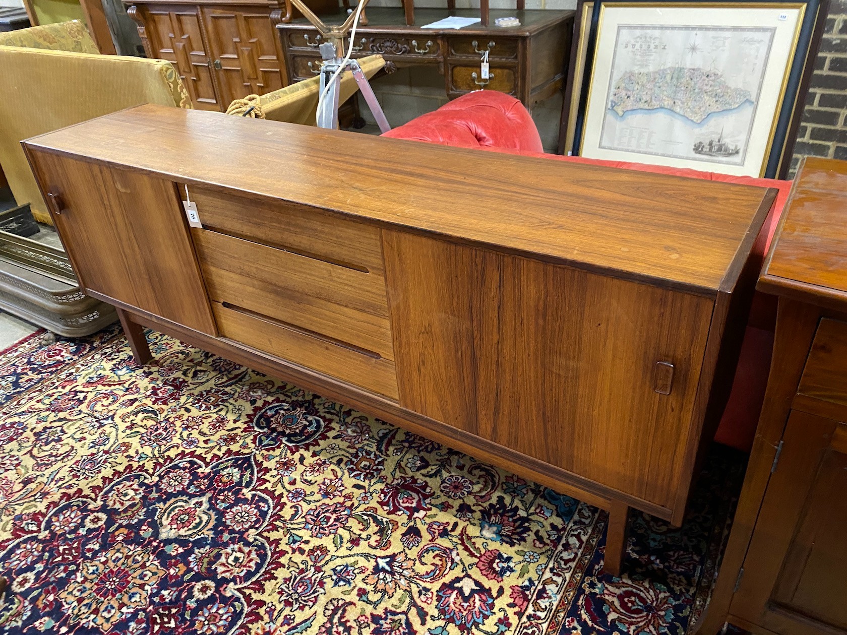 Nils Jonsson for Troeds, an 'Arild' rosewood sideboard, length 190cm, depth 43cm, height 78cm